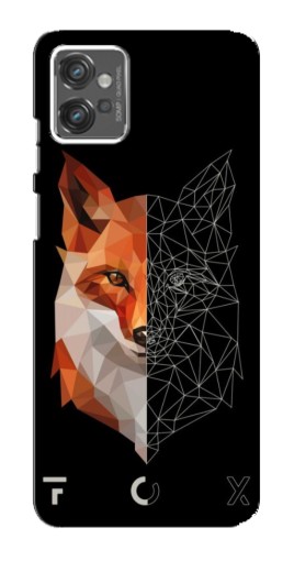 Силиконовый чехол с изображением "Fox" для Motorola MOTO G23