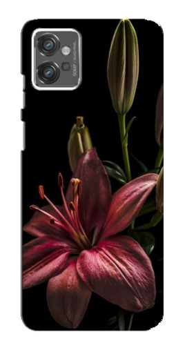 Силиконовый чехол с изображением "Красная лилия " для Motorola MOTO G23