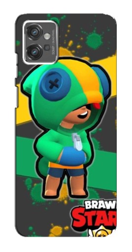 Чехол с печатью "Leon Brawl Stars" для Motorola MOTO G23