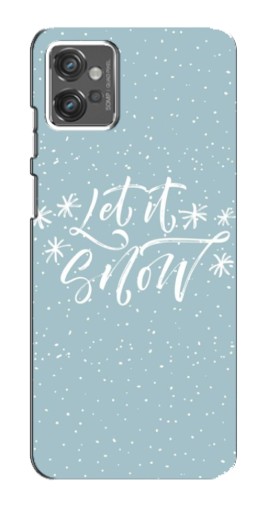 Чехол с картинкой "Let it Snow" для Motorola MOTO G23