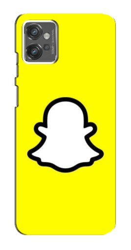 Силиконовый чехол с изображением "Лого Snapchat" для Motorola MOTO G23