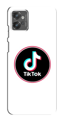 Силиконовый чехол с изображением "Лого Тик Ток" для Motorola MOTO G23