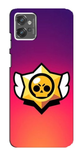 Чехол с картинкой "Логотип Brawl Stars" для Motorola MOTO G23