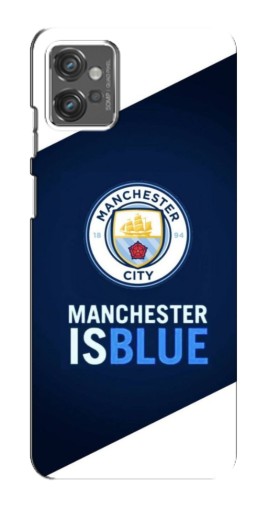 Силиконовый чехол с изображением "Manchester is Blue" для Motorola MOTO G23