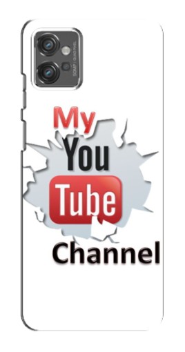 Чехол с принтом "My YouTube" для Motorola MOTO G23