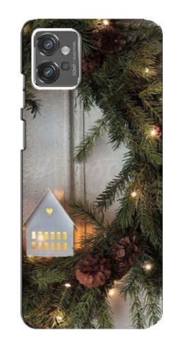 Чехол с принтом "Новогодний венок" для Motorola MOTO G23
