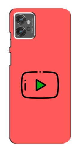 Чехол с печатью "Рисованная кнопка" для Motorola MOTO G23