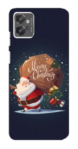 Чехол с картинкой "Санта с подарками" для Motorola MOTO G23