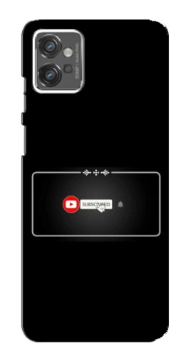 Силиконовый чехол с изображением "subscribed" для Motorola MOTO G23