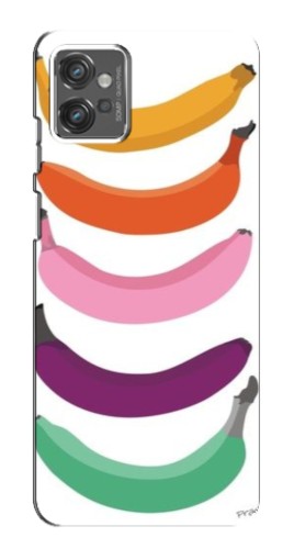 Чехол с печатью "Цветные бананы" для Motorola MOTO G23