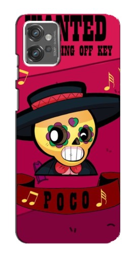 Чехол с картинкой "WANTED POCO" для Motorola MOTO G23