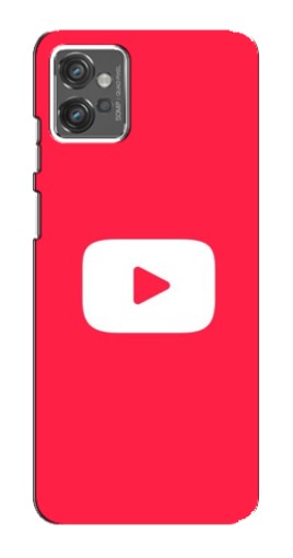 Чехол с печатью "YouTube Кнопка" для Motorola MOTO G23