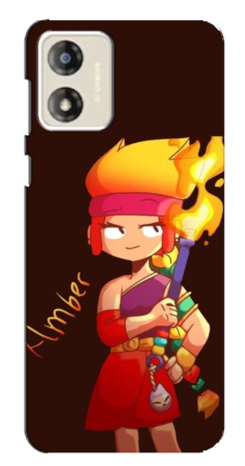Чехол с печатью "Amber с факелом" для Motorola MOTO G13