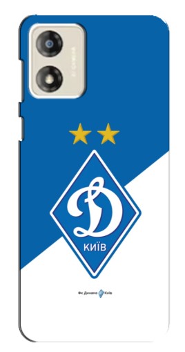 Чехол с картинкой "Бело-синий Динамо" для Motorola MOTO G13