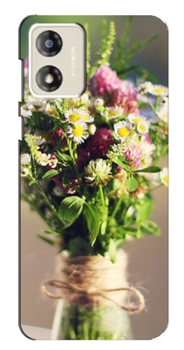 Чехол с печатью "Букет полевых цветов" для Motorola MOTO G13