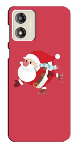 Чехол с принтом "Дед Мороз на коньках" для Motorola MOTO G13