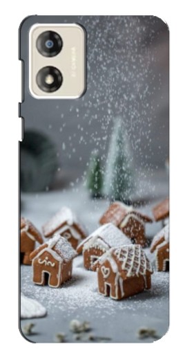 Чехол с печатью "Домики из пряников" для Motorola MOTO G13