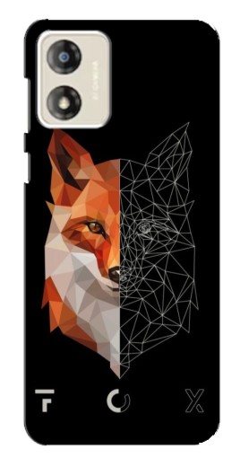 Силиконовый чехол с изображением "Fox" для Motorola MOTO G13