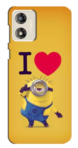 Чехол с принтом "I Love Minion" для Motorola MOTO G13