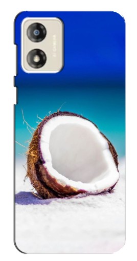 Силиконовый чехол с изображением "Кокос на пляже" для Motorola MOTO G13