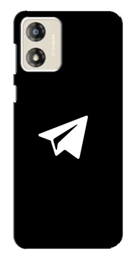 Чехол с картинкой "Лого Телеграм" для Motorola MOTO G13