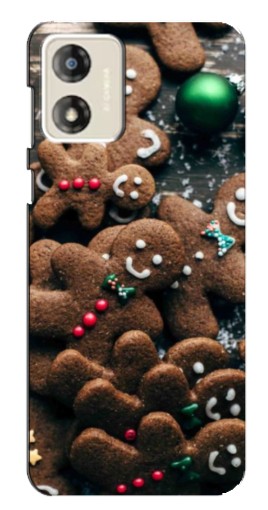 Чехол с печатью "Новогодние человечки" для Motorola MOTO G13