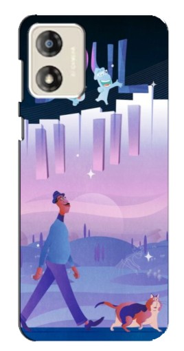 Силиконовый чехол с изображением "Постер к мультику" для Motorola MOTO G13