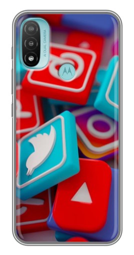 Чехол с принтом "3Д эффект" для Motorola MOTO E40