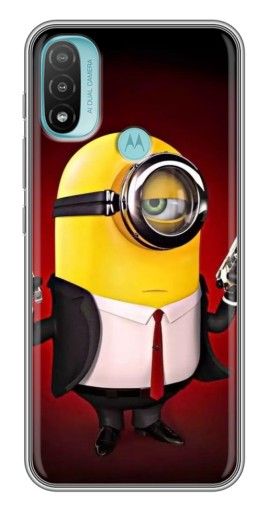 Силиконовый чехол с изображением "Агент Миньон" для Motorola MOTO E40