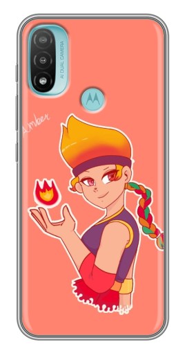 Чехол с принтом "Amber с огоньком" для Motorola MOTO E40