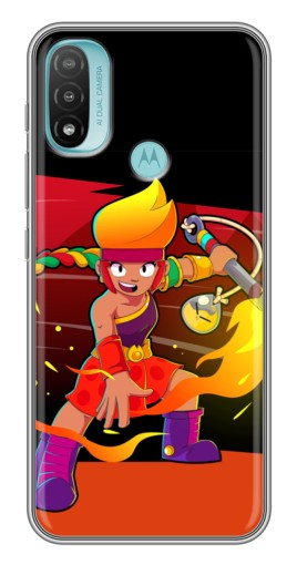 Чехол с печатью "Амбер в дуэли" для Motorola MOTO E40
