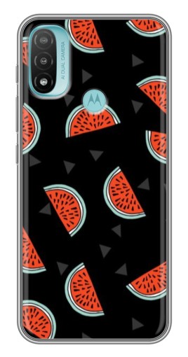 Чехол с принтом "Арбузы на черном" для Motorola MOTO E40