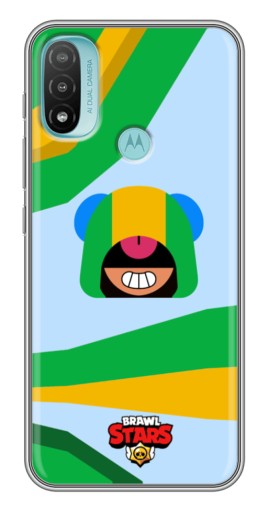 Силиконовый чехол с изображением "Арт Леон" для Motorola MOTO E40