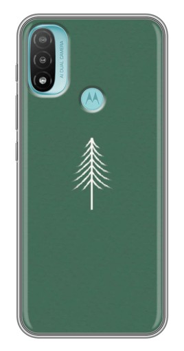 Чехол с печатью "Белая елка" для Motorola MOTO E40