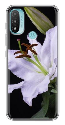 Силиконовый чехол с изображением "Большая лилия" для Motorola MOTO E40