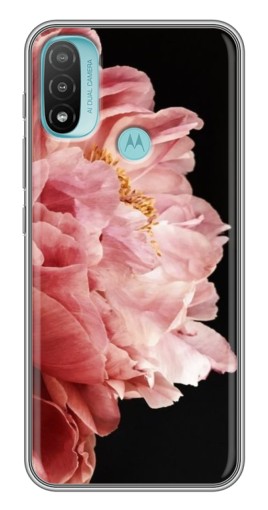 Силиконовый чехол с изображением "Большой пион " для Motorola MOTO E40