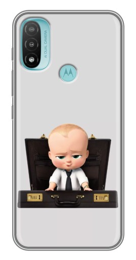 Силиконовый чехол с изображением "Босс с чемоданом" для Motorola MOTO E40