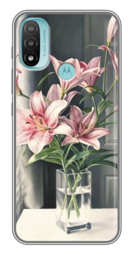 Чехол с картинкой "Букет лилии" для Motorola MOTO E40