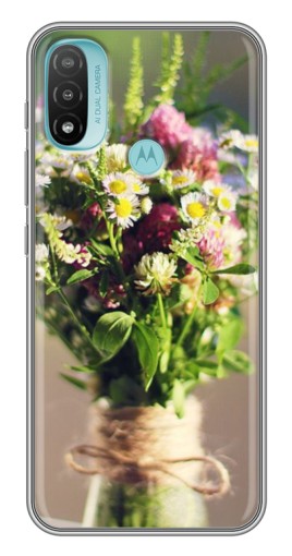 Чехол с принтом "Букет полевых цветов" для Motorola MOTO E40
