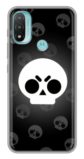 Силиконовый чехол с изображением "Череп" для Motorola MOTO E40