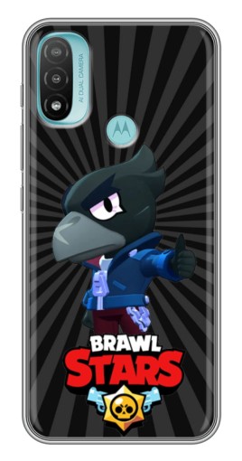 Чехол с принтом "Crow Brawl Stars" для Motorola MOTO E40