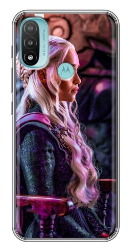 Силиконовый чехол с изображением "Дейнерис" для Motorola MOTO E40