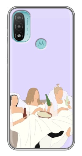 Силиконовый чехол с изображением "Девушки Друзья" для Motorola MOTO E40