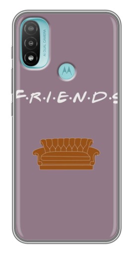 Чехол с картинкой "Диван Друзья" для Motorola MOTO E40