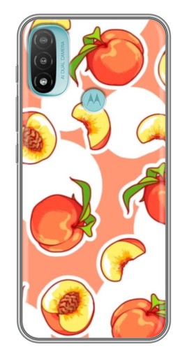 Чехол с печатью "Дольки персиков" для Motorola MOTO E40