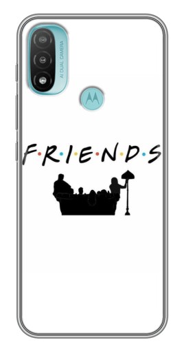 Чехол с принтом "Друзья на диване" для Motorola MOTO E40