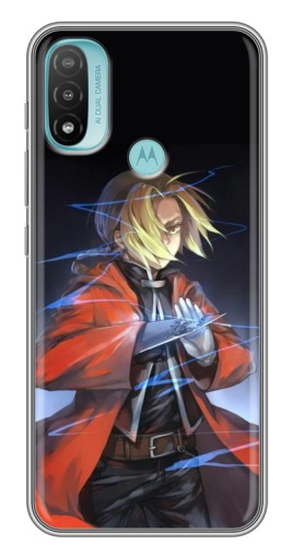 Силиконовый чехол с изображением "Элрик Эдвард" для Motorola MOTO E40