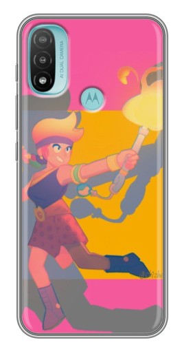 Чехол с принтом "Эмбер бравл старс" для Motorola MOTO E40