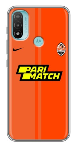 Силиконовый чехол с изображением "Форма ФК Шахтер" для Motorola MOTO E40