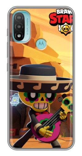 Силиконовый чехол с изображением "Гитарист Poco" для Motorola MOTO E40